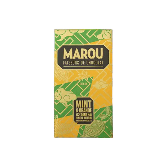 MAROU FAISEURS DE CHOCOLAT MINT & ORANGE 68% DONG NAI 2.8OZ