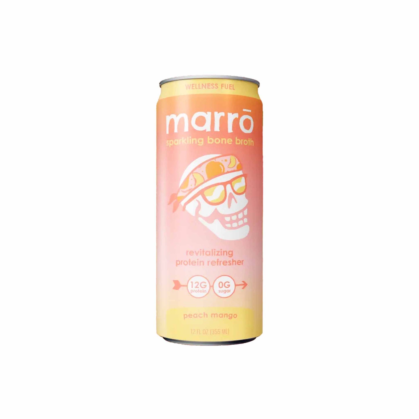MARRO SPARKLING BONE BROTH PEACH MANGO 12oz