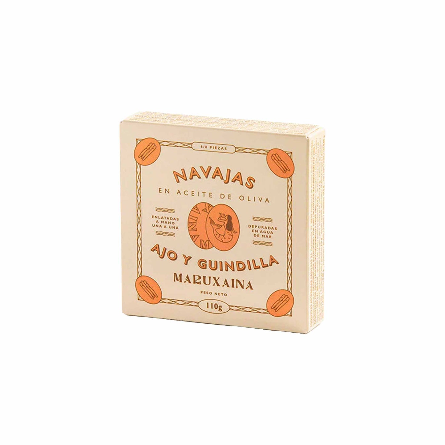 MARUXAINA RAZOR CLAMS WITH GARLIC & CHILI IN SPANISH OLIVE OIL 110g