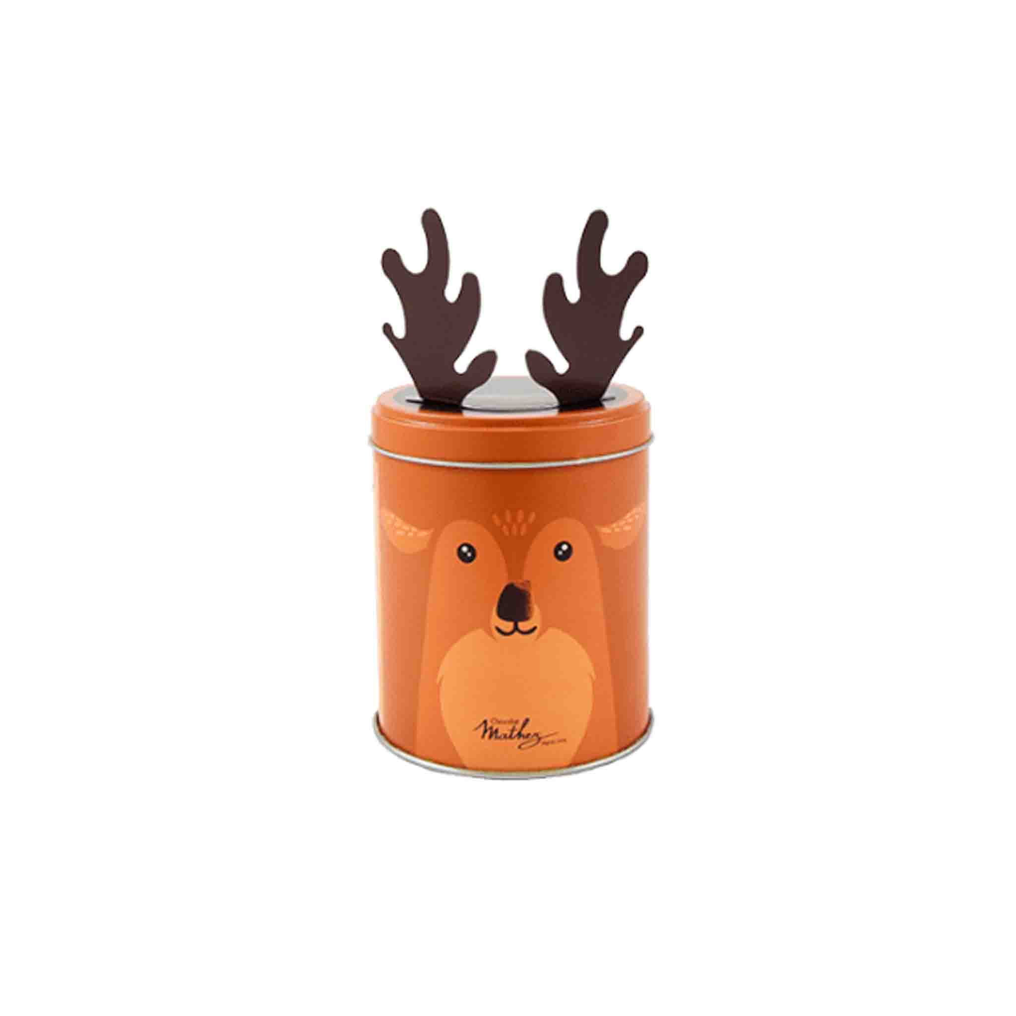 MATHEZ COCOA PLAIN TRUFFLES REINDEER TIN 250g – monsieur marcel