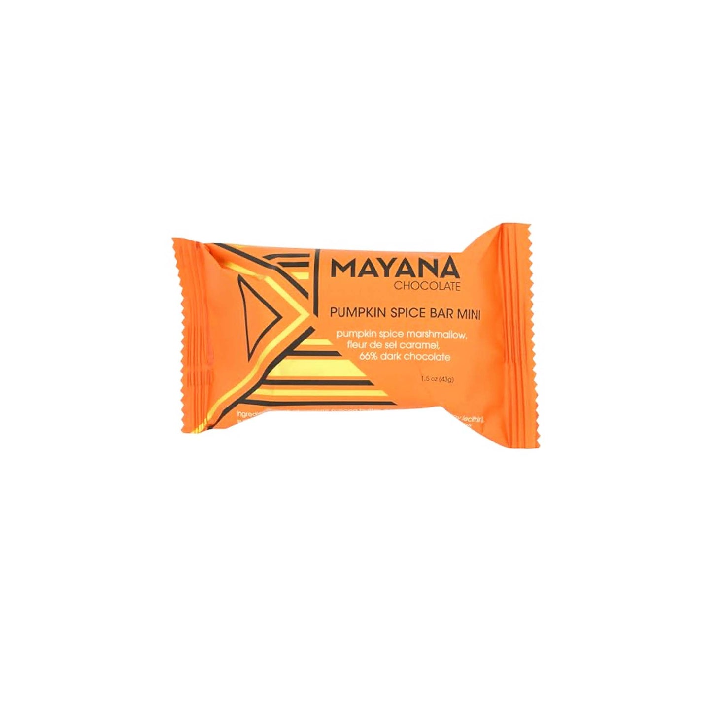 MAYANA PUMPKIN SPICE MINI BAR 66% DARK CHOCOLATE 1.5oz