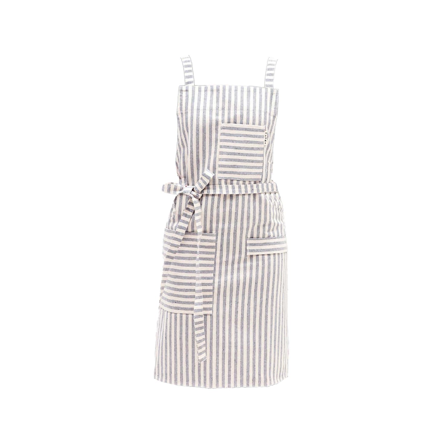 MEEMA STRIPED CROSSBACK BIB APRON