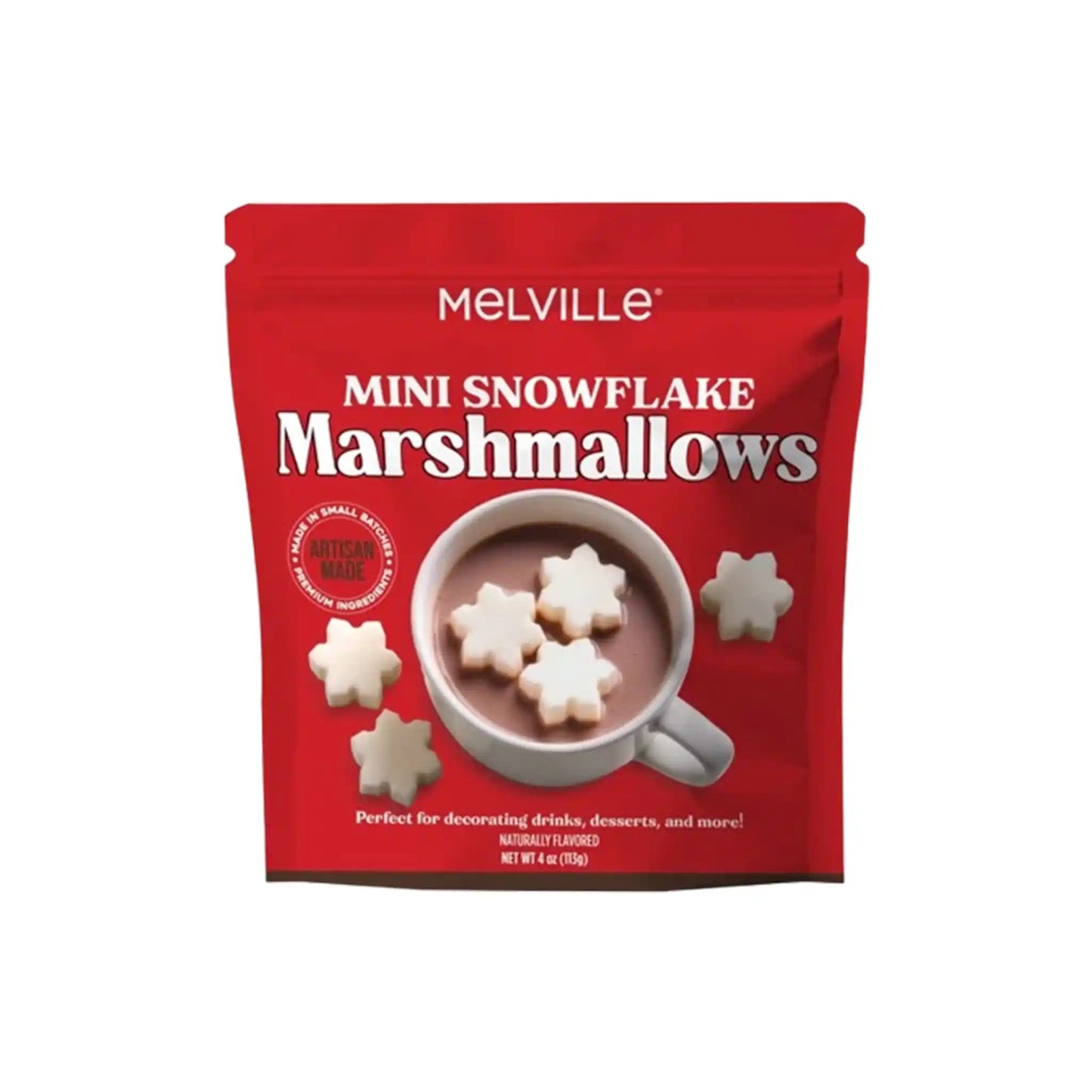 MELVILLE MINI SNOWFLAKE MARSHMALLOWS 4oz