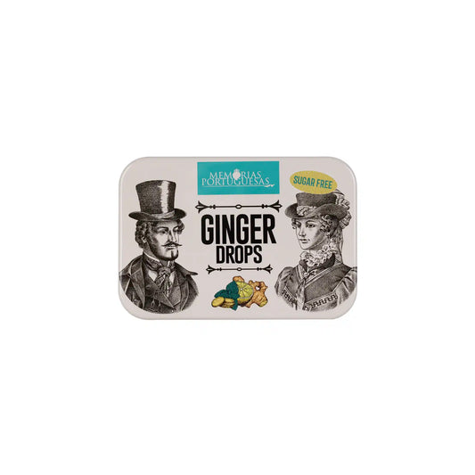 MEMORIAS PORTUGUESAS SUGAR FREE LEMON & GINGER DROPS 40g