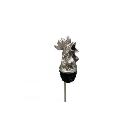 MENAGERIE STAINLESS STEEL WINE POURER ROOSTER