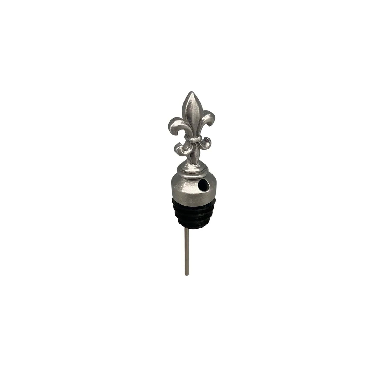 MENAGERIE STAINLESS STEEL WINE POURER FLEUR DE LYS