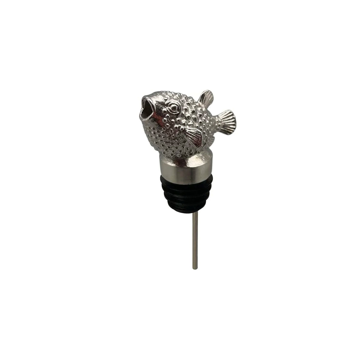 MENAGERIE STAINLESS STEEL WINE POURER PUFFER FISH