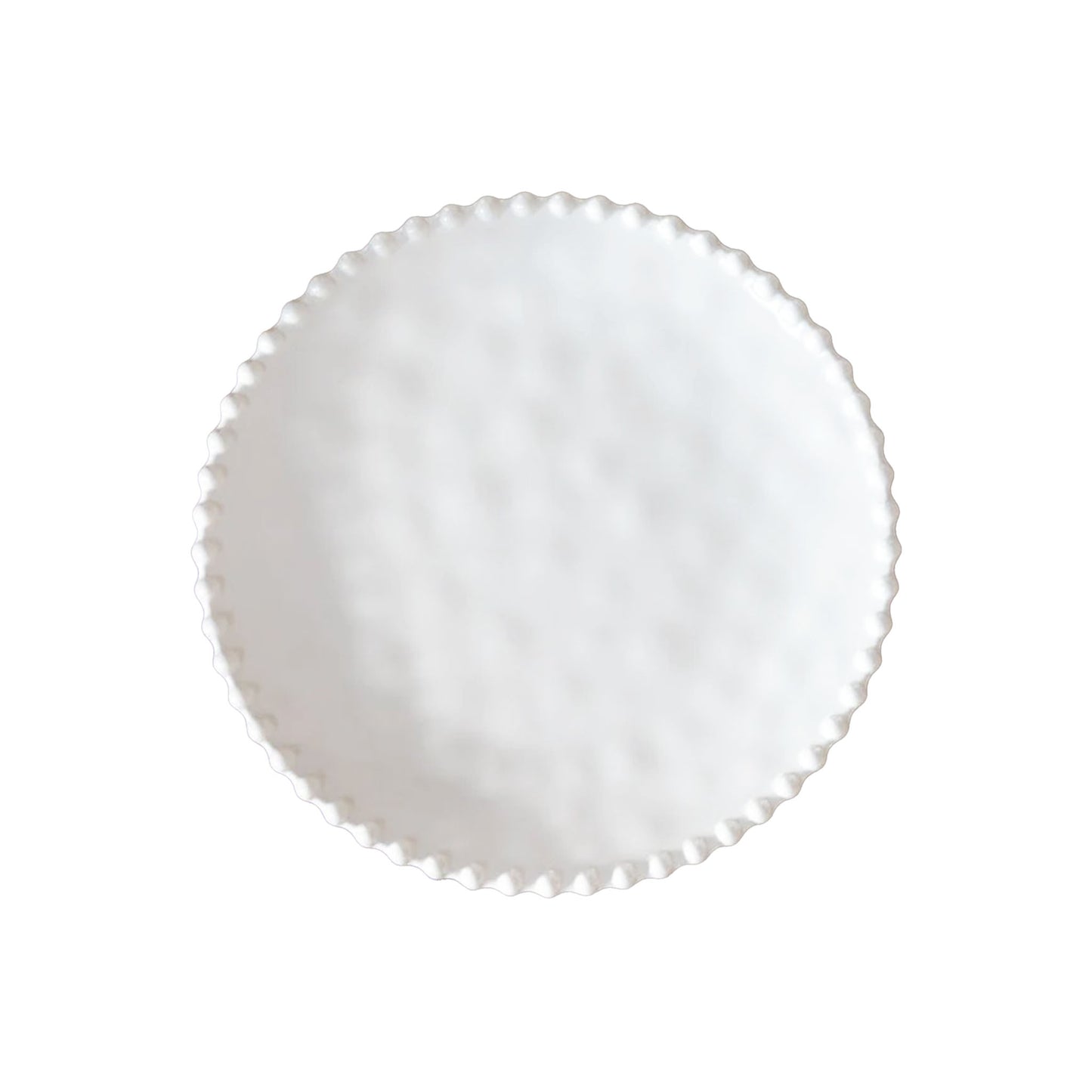 MERRITT DESIGNS BEADED PEARL SALAD PLATE