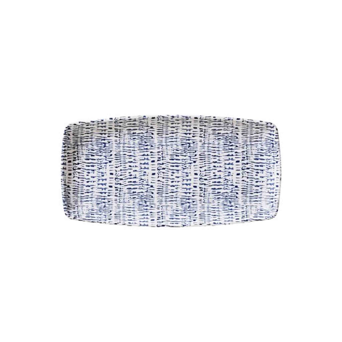 MERRITT DESIGNS TRIBAL BLUE APPETIZER TRAY