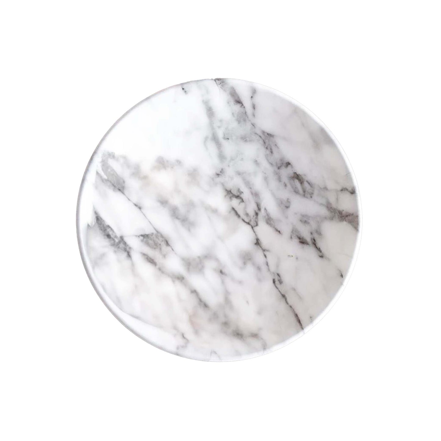 MERRITT DESIGNS WHITE MARBLE SALAD PLATE
