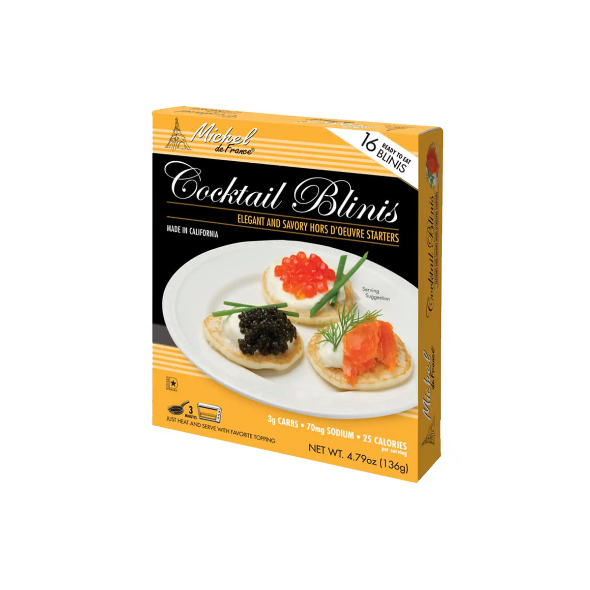 MICHEL DE FRANCE COCKTAIL BLINIS 4.79oz