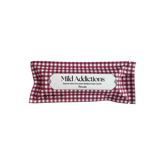 MILD ADDICTIONS PECAN DARK CHOCOLATE WITH MEDJOOL DATE CENTER 2.6oz