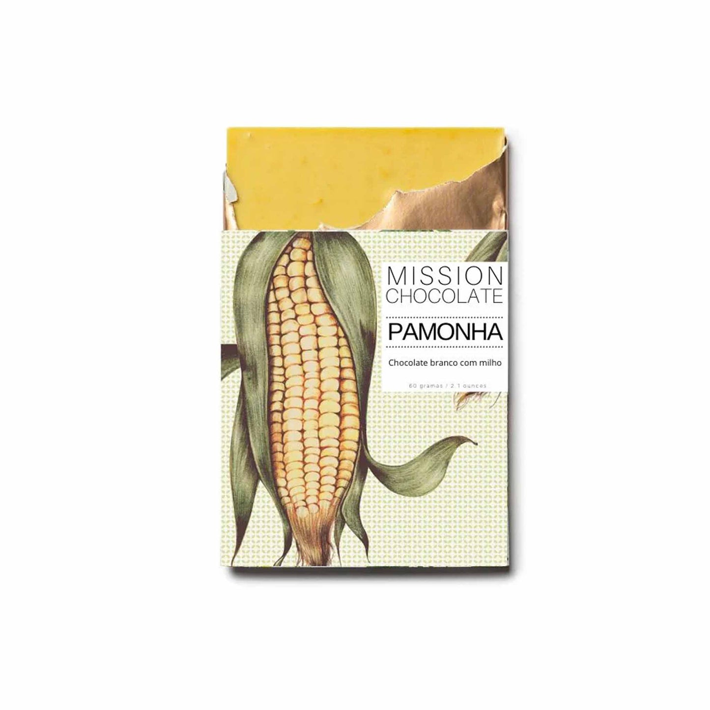 MISSION CHOCOLATE WHITE CHOCOLATE WITH YELLOW SWEET CORN 60g