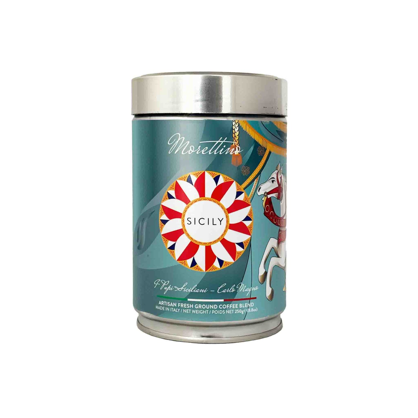 MORETTINO SICILY I PUPI SICILIANI - CARLO MAGNO ARTISAN FRESH GROUND COFFEE BLEND 250g