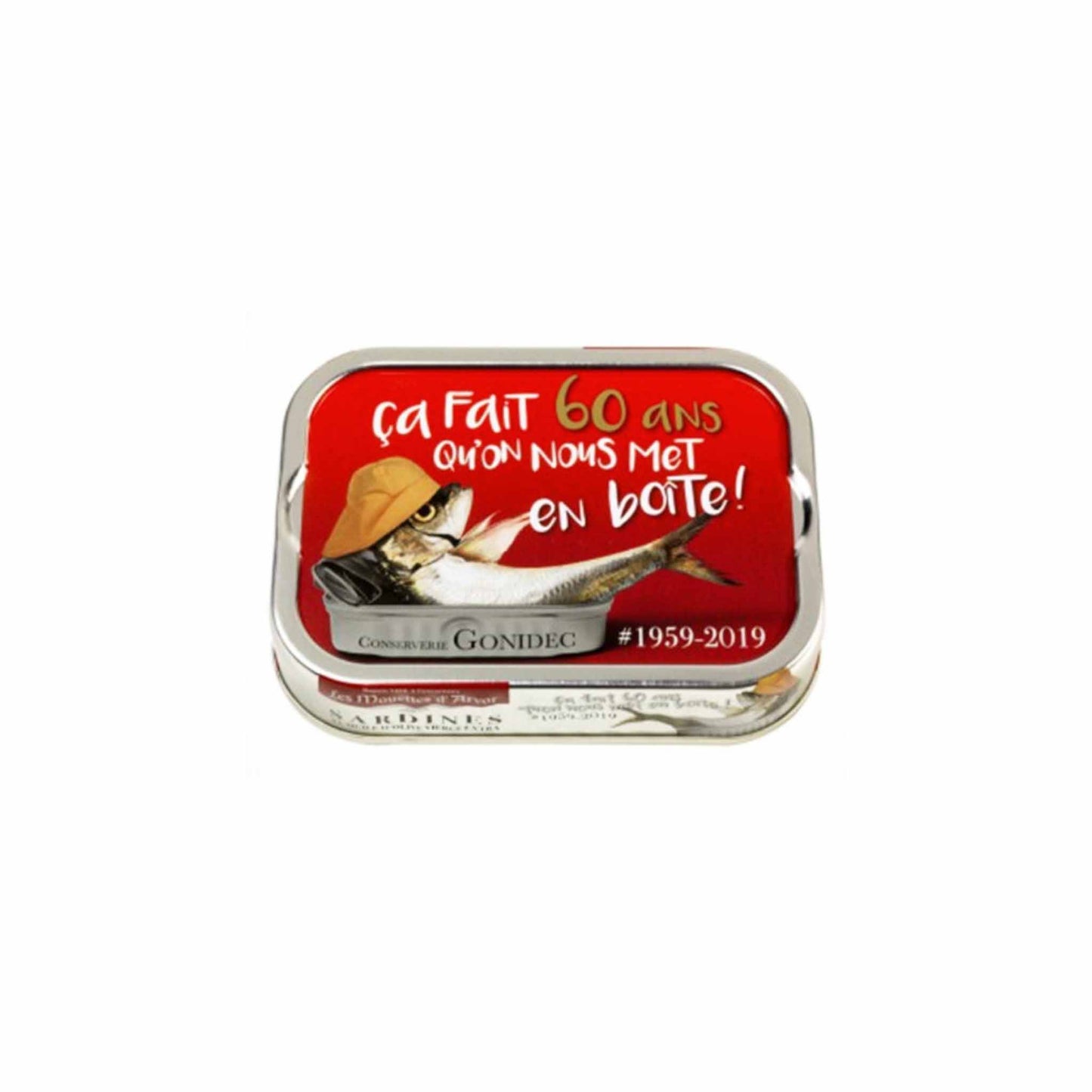 MOUETTES D'ARVOR SARDINES EXTRA VIRGIN OLIVE OIL "60TH ANNIVERSARY" 4oz