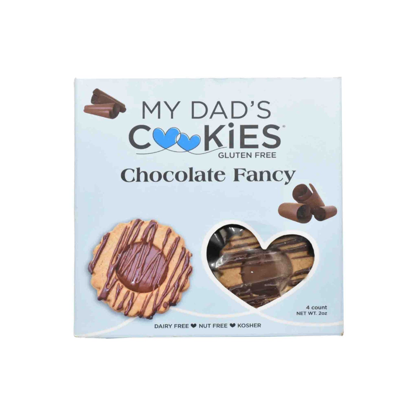 MY DAD'S COOKIES GLUTEN FREE CHOCOLATE FANCY COOKIES 57g