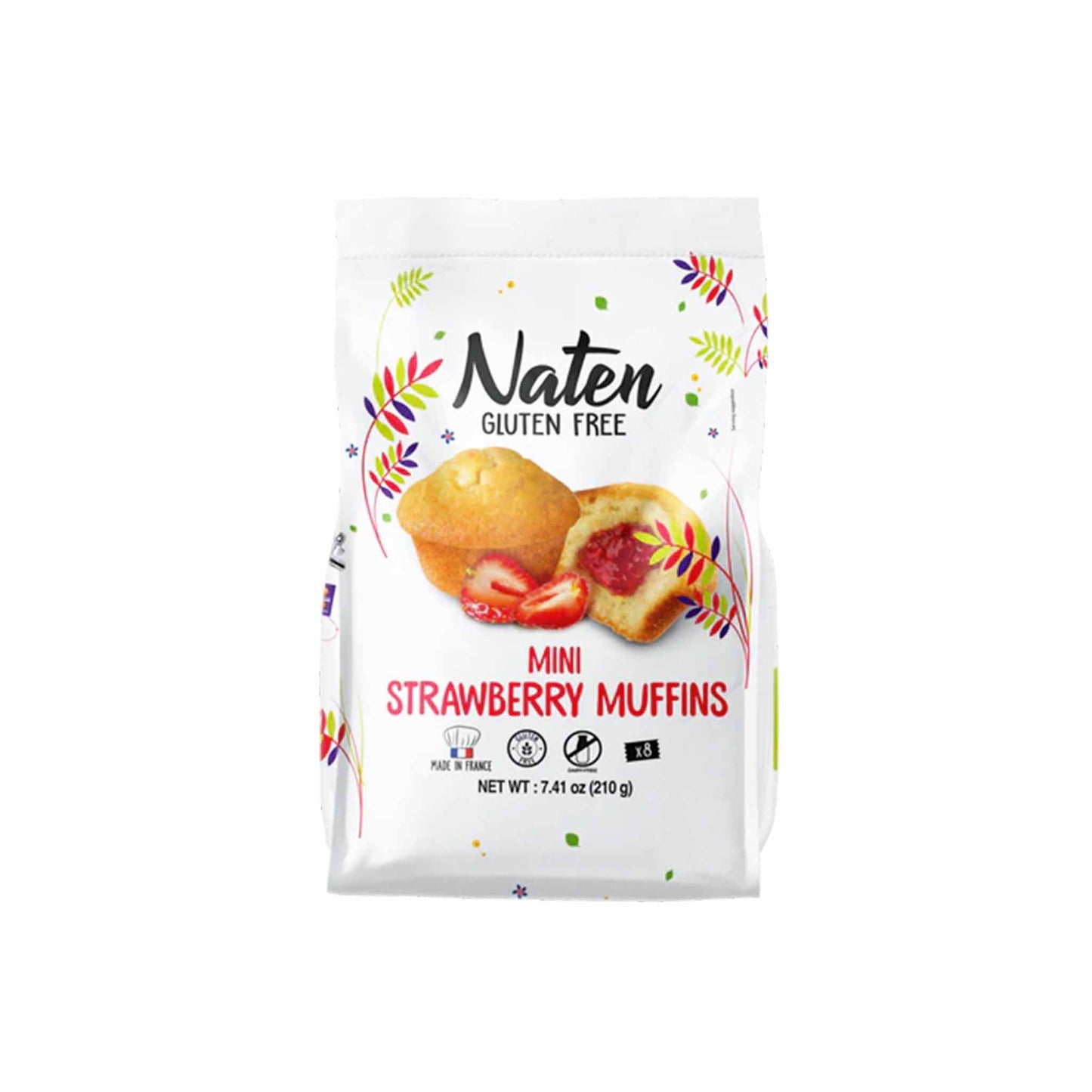 NATEN GLUTEN FREE MINI STRAWBERRY MUFFINS 210g