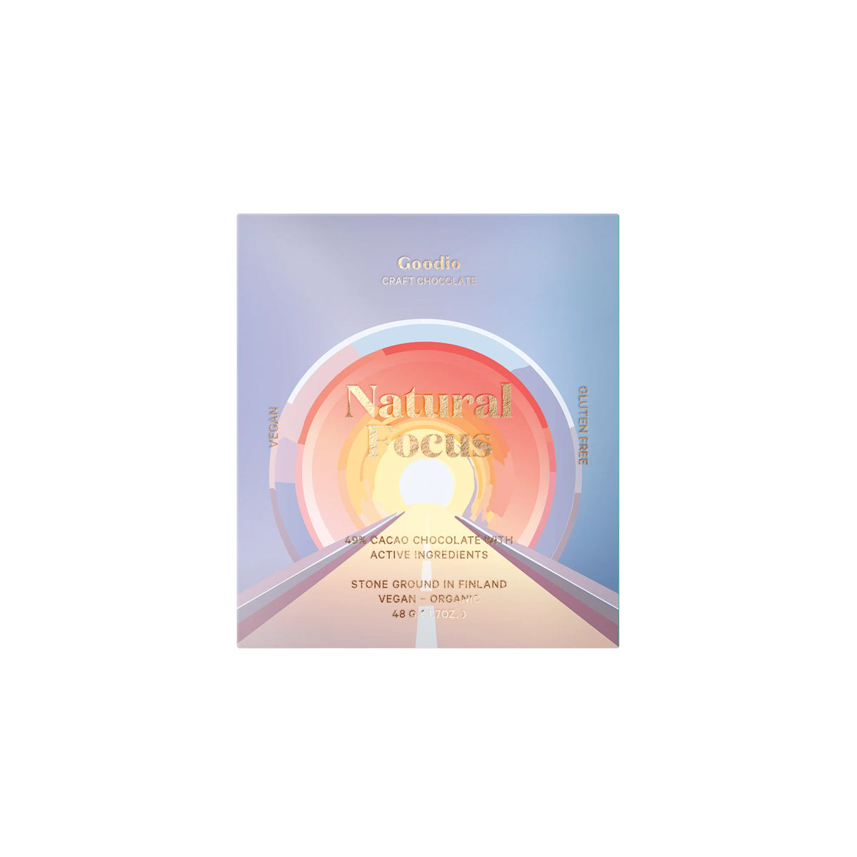 GOODIO NATURAL FOCUS CHOCOLATE 49% 48g