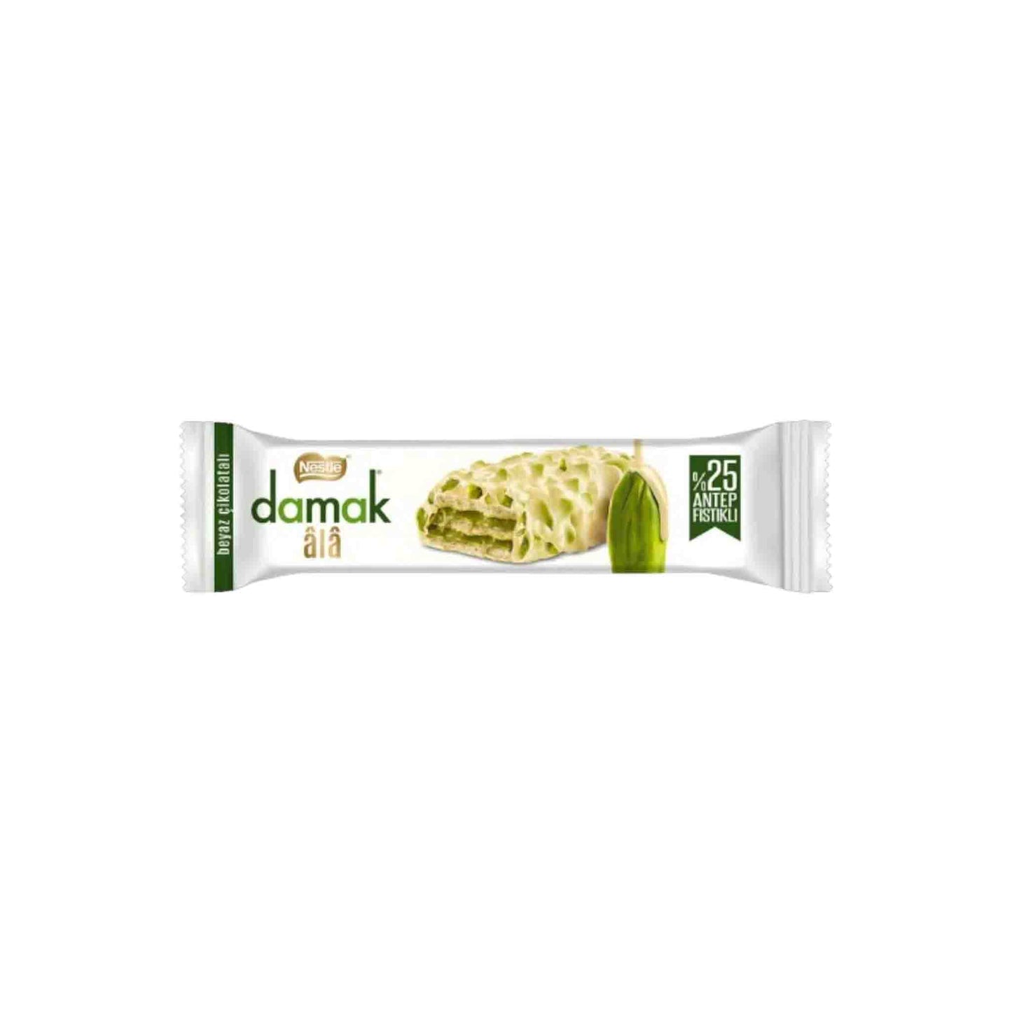 NESTLE DAMAK ALA PISTACHIO IN WHITE CHOCOLATE 30g