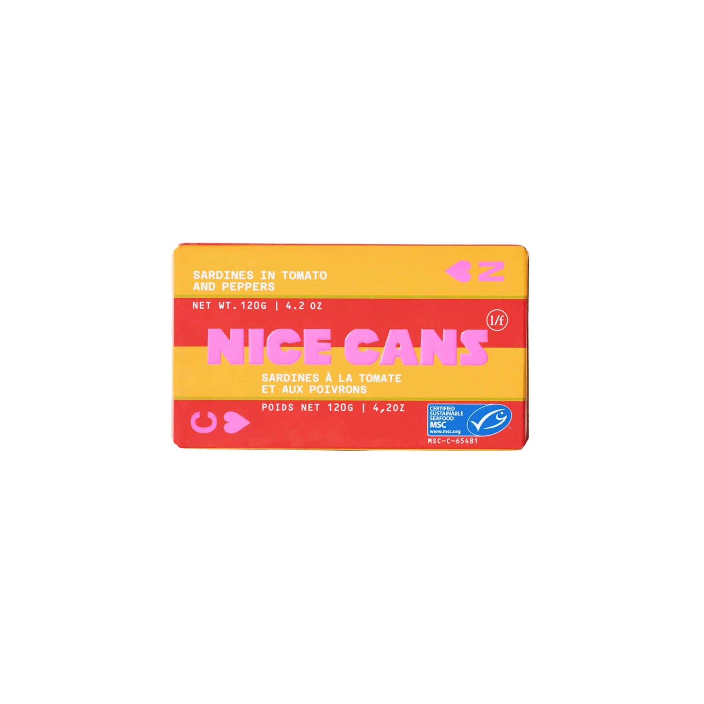 NICE CANS SARDINES IN TOMATO AND PEPPERS 120g