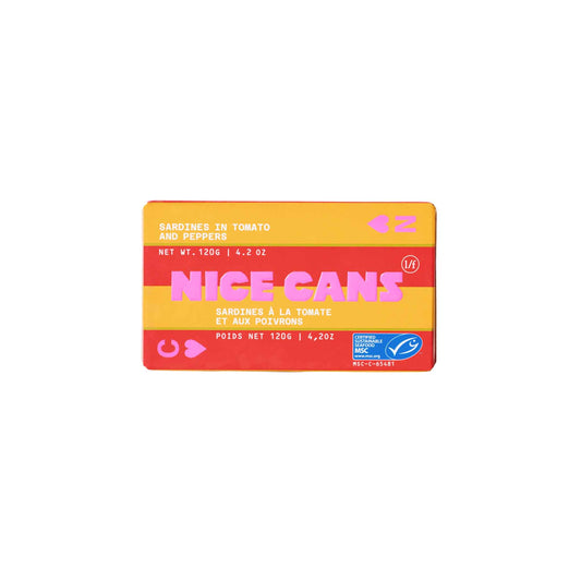 NICE CANS SARDINES IN TOMATO AND PEPPERS 120g