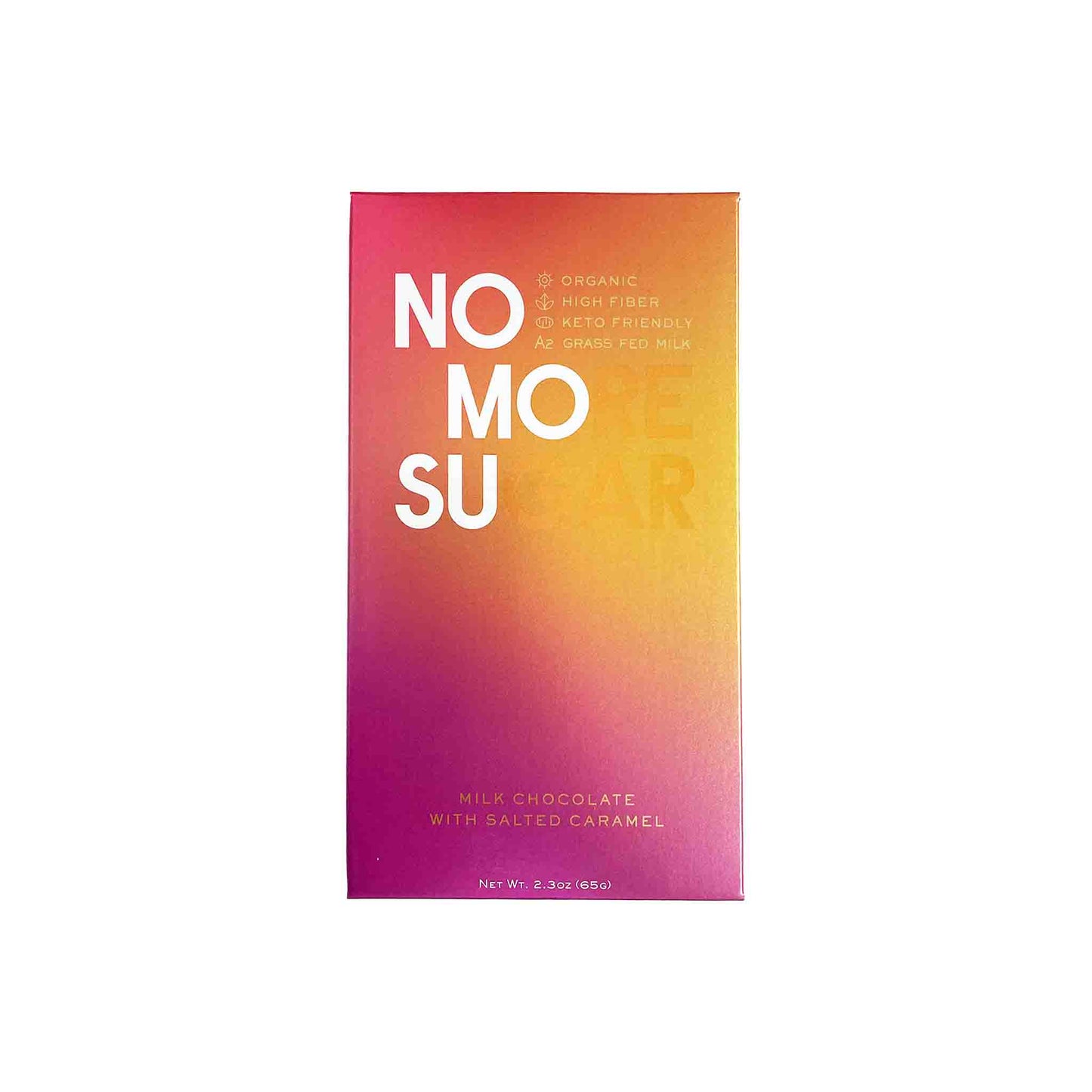 NOMOSU MILK CHOCOLATE WITH SALTED CARAMEL 65g