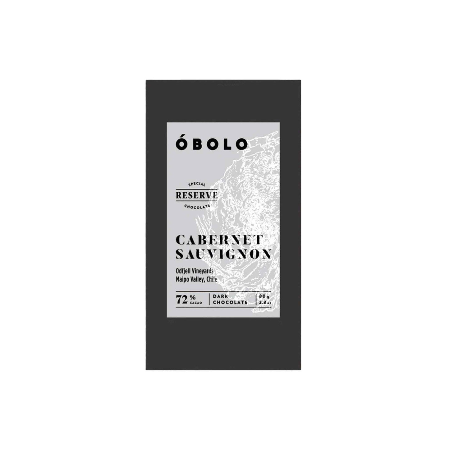 OBOLO CABERNET SAUVIGNON 72% DARK CHOCOLATE 80g