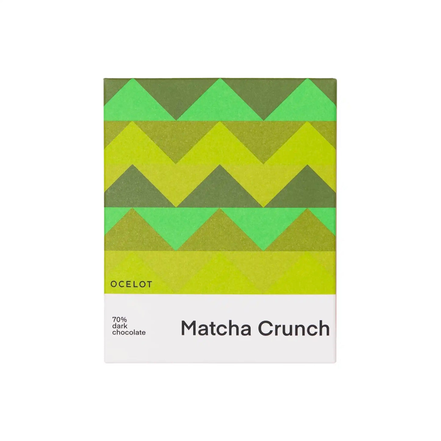 OCELOT MATCHA CRUNCH 70% DARK CHOCOLATE 70g