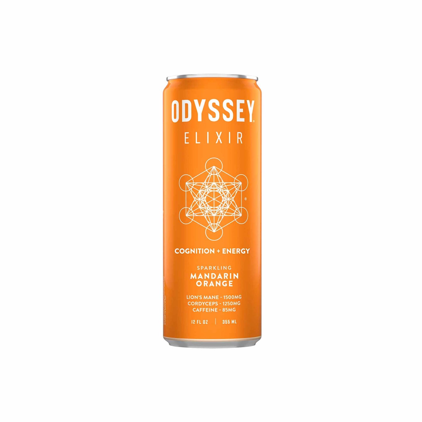 ODYSSEY ELIXIR SPARKLING MANDARIN ORANGE ENERGY DRINK 12oz