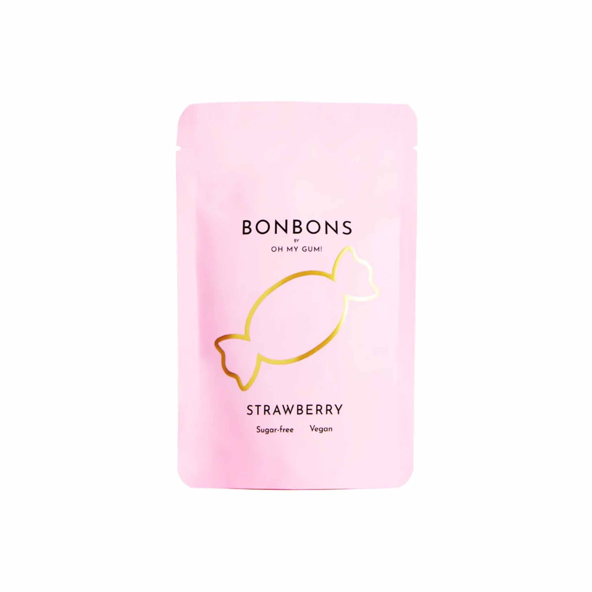 OH MY GUM! SUGARFREE STRAWBERRY BONBONS 32g – monsieur marcel