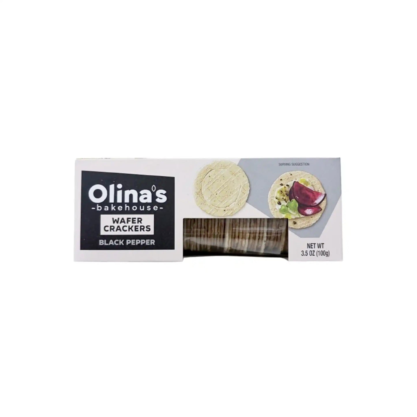 OLINAS BLACK PEPPER WAFERS 100g