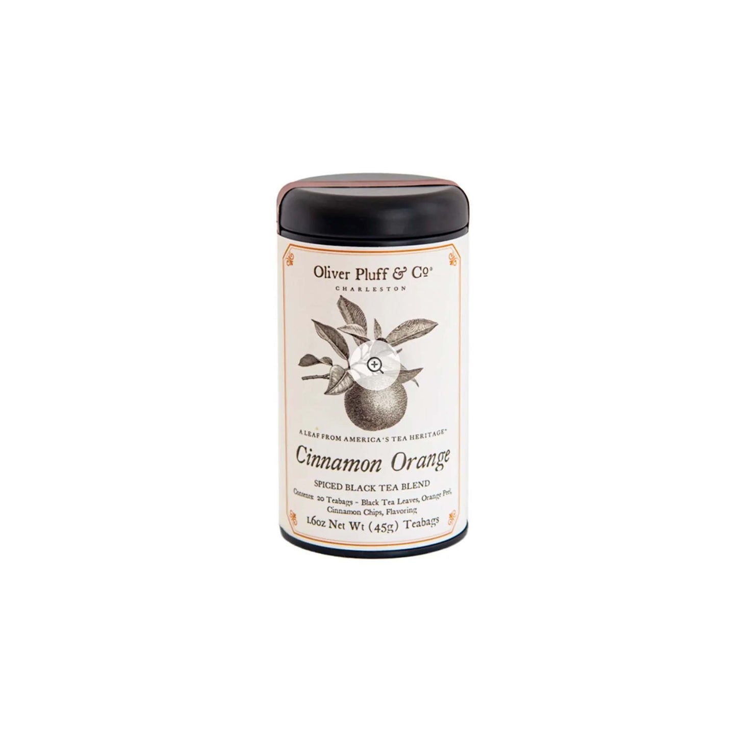 OLIVER PLUFF CINNAMON ORANGE SPICE TEA TEABAGS 45g