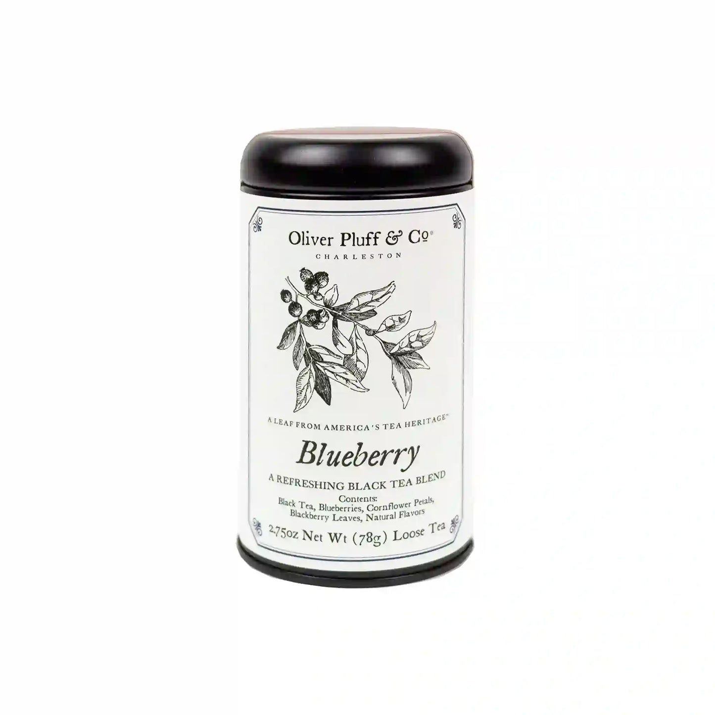 OLIVER PLUFF & CO. LOOSE BLACKBERRY TEA 3oz