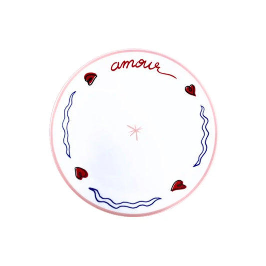 OPJET AMOUR TOUJOURS DESSERT PLATE
