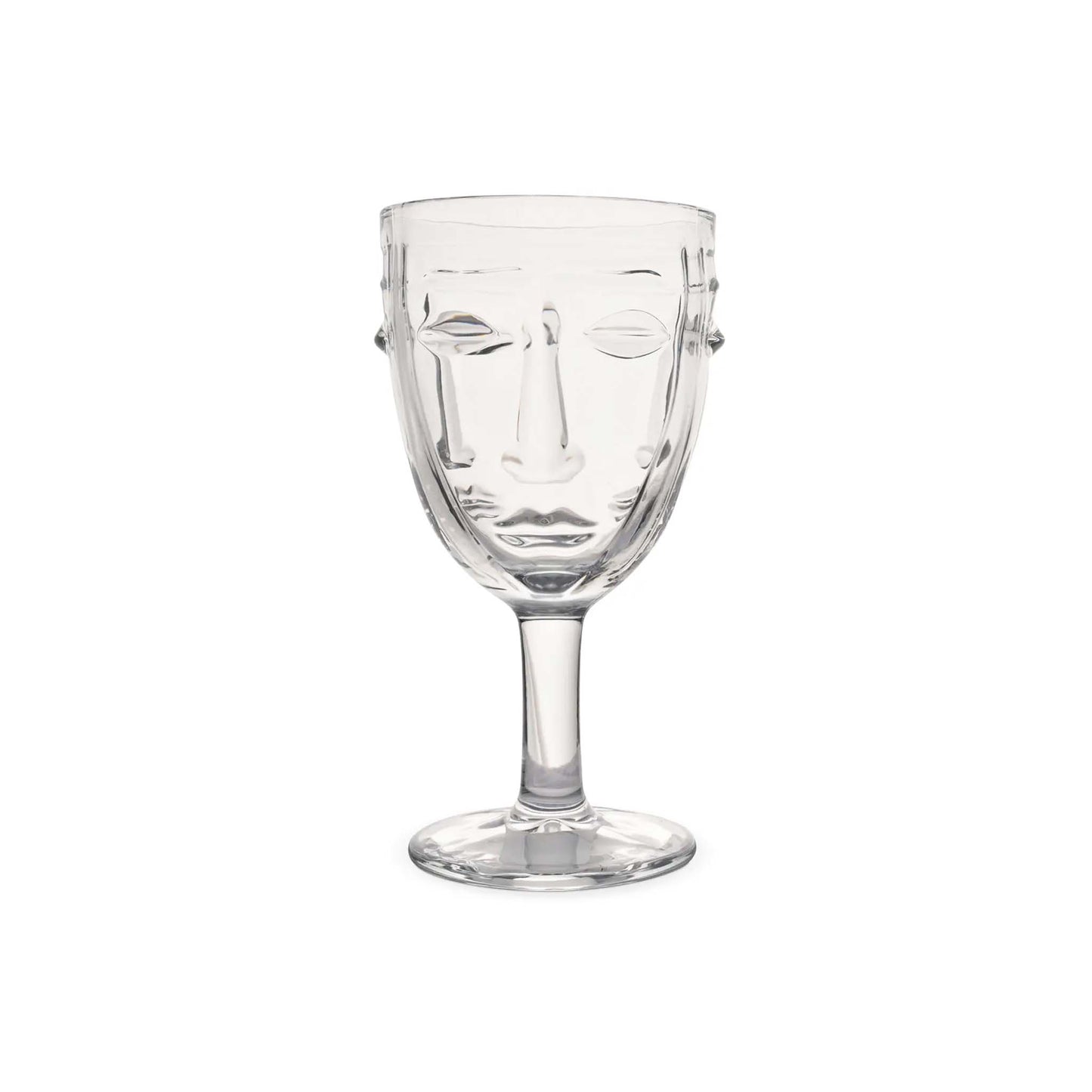 OPJET PARIS VISAGE GLASS GOBLET - CLEAR