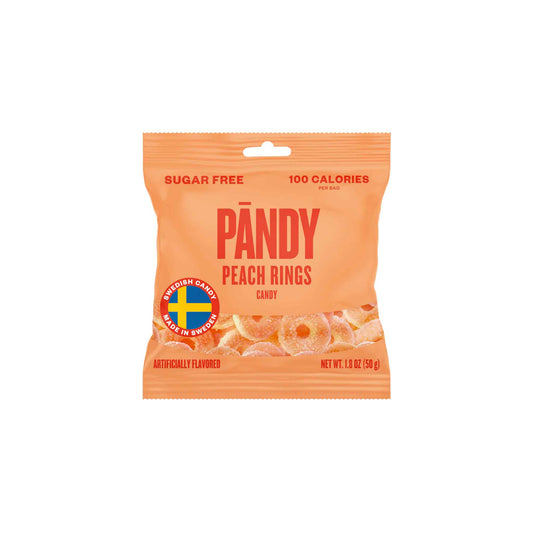 PANDY SWEDISH SOUR PEACH RINGS 1.8oz