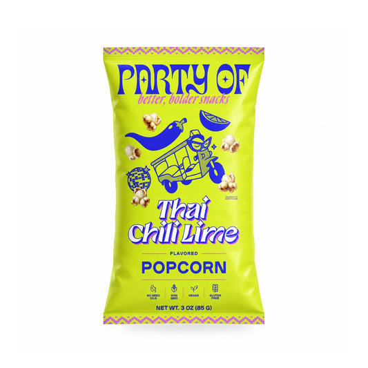 PARTY OF THAI CHILI LIME FLAVORED POP CORN 3oz