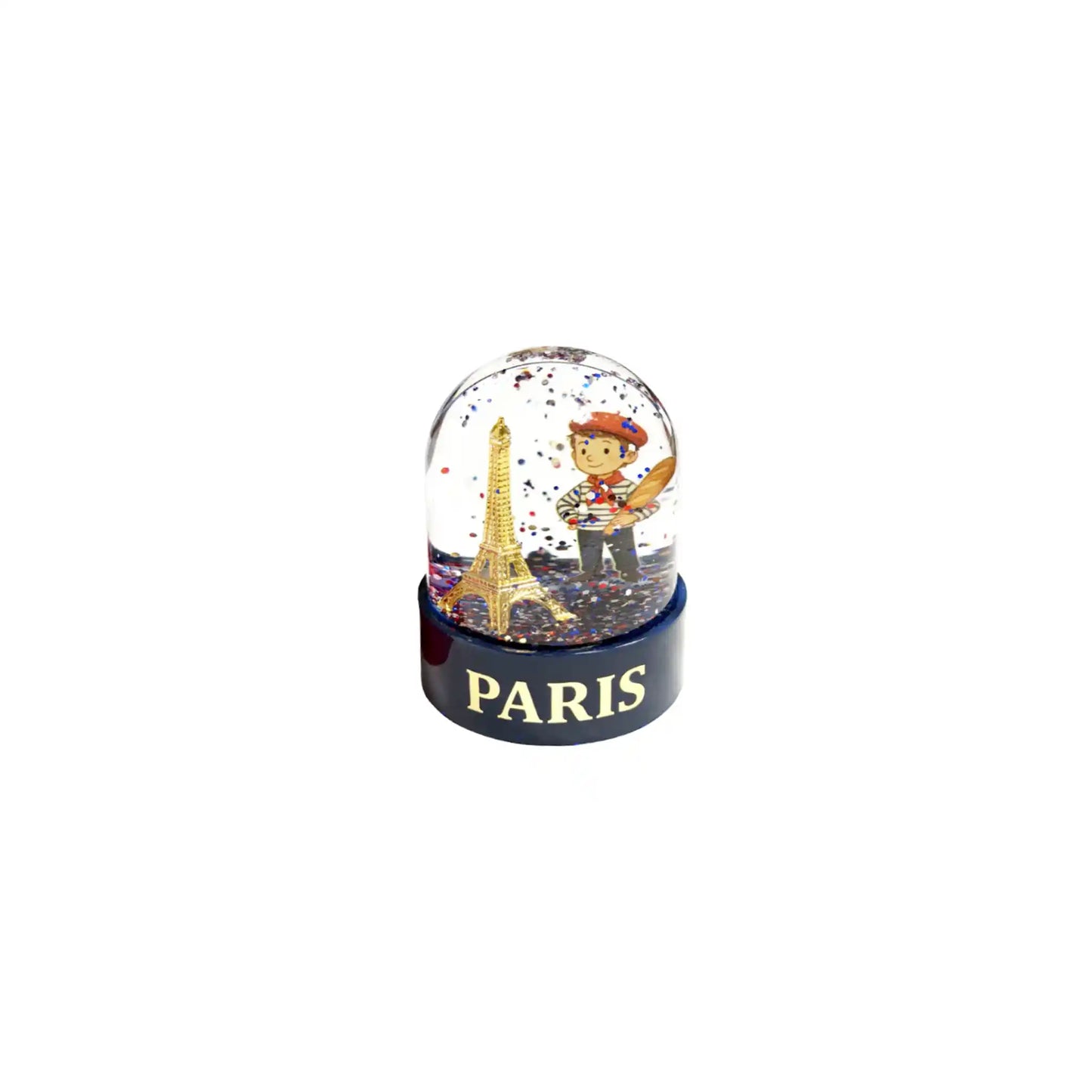PAR'ICI PARISIAN BOY & EIFFEL TOWER SNOWGLOBE