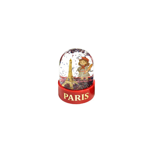 PAR'ICI PARISIAN GIRL & EIFFEL TOWER SNOWGLOBE