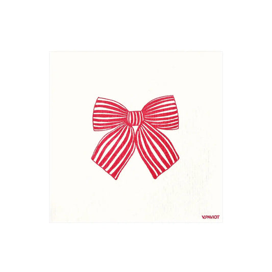PAVIOT NOEUD ROUGE COCKTAIL NAPKIN