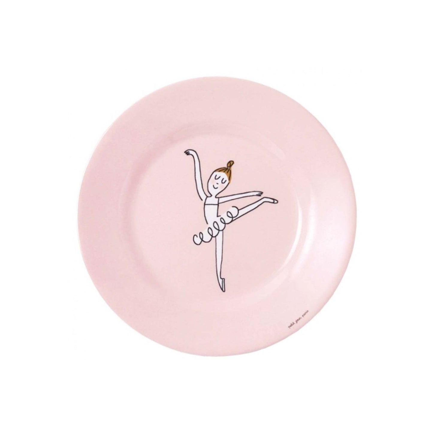 PETIT JOUR PARIS "ARABESQUE" BALLERINAS DESSERT PLATE