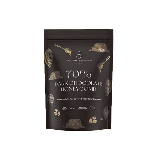 PHILIPPE BEAULIEU DARK CHOCOLATE HONEYCOMB 100g
