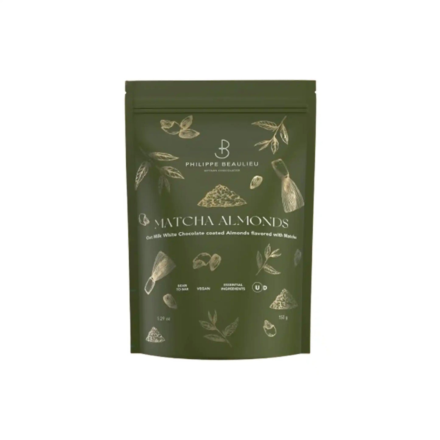 PHILIPPE BEAULIEU MATCHA ALMONDS 150g