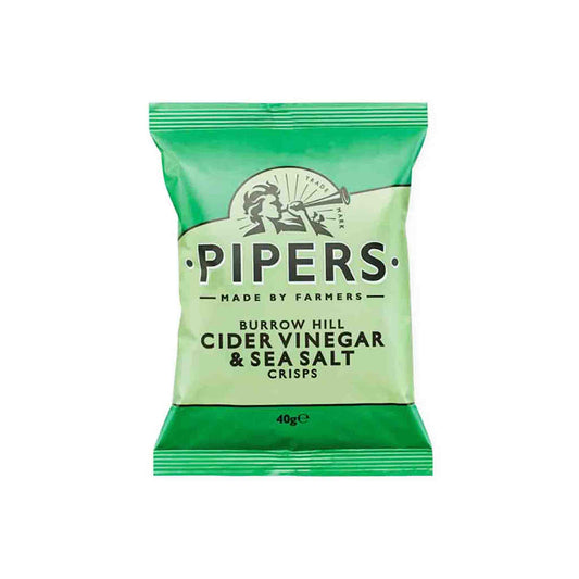 PIPERS CIDER VINEGAR AND SEA SALT CRISPS 40g