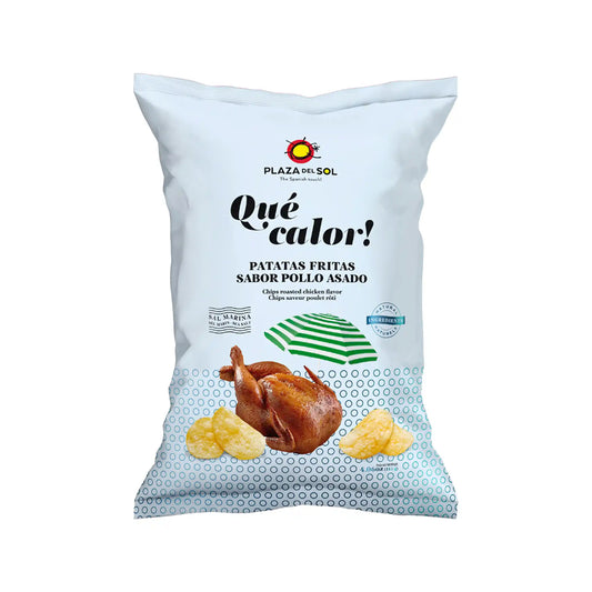 PLAZA DEL SOL QUE CALOR POLLO ASADO POTATO CHIPS 115g