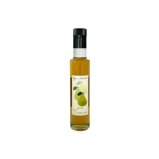 Pojer e Sandri pear vinegar 250ml in a glass bottle with a hand-drawn pear illustration on the label.