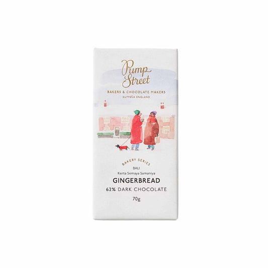 PUMP STREET GINGERBREAD 62% DARK CHOCOLATE 70g