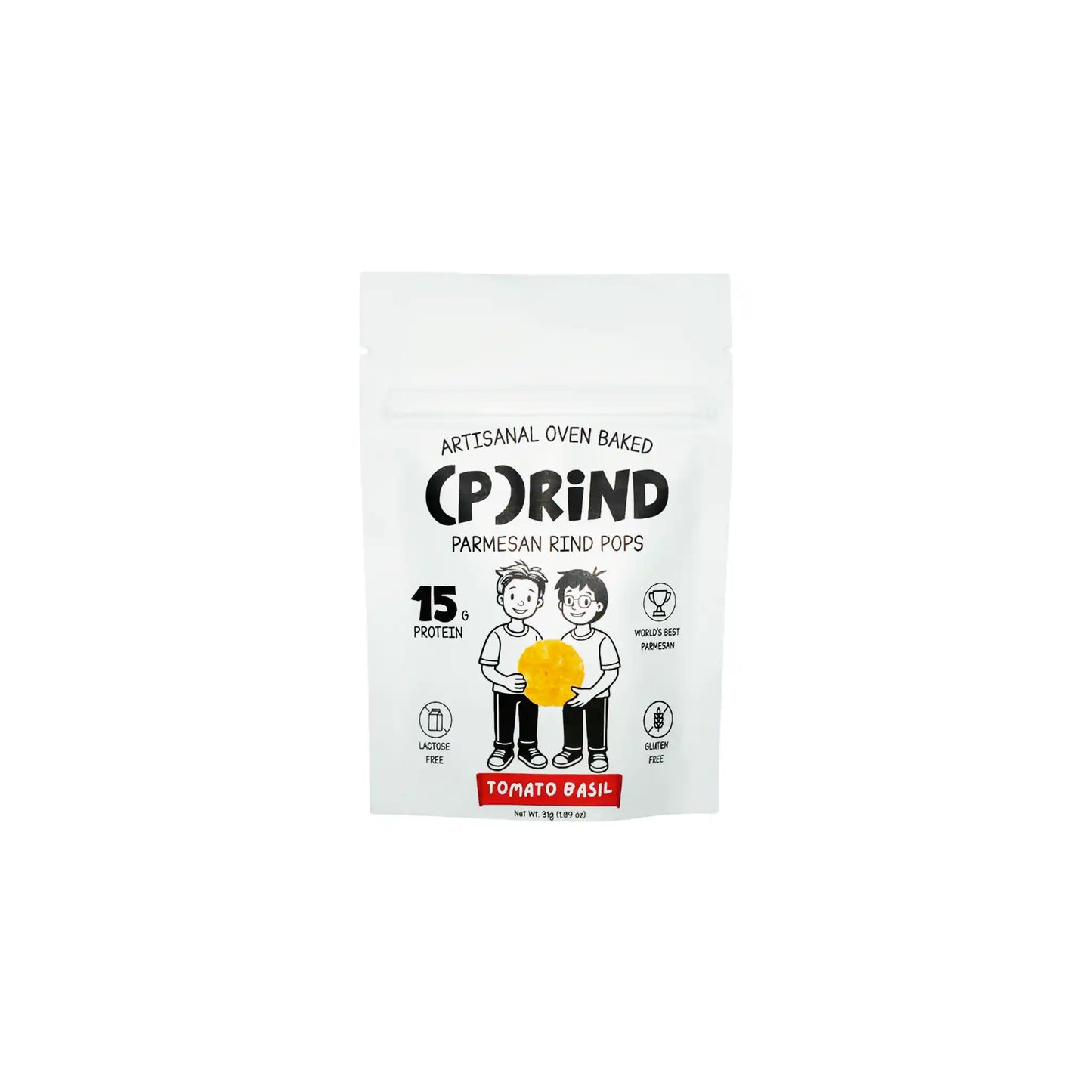 (P)RIND PARMESAN RIND POPS TOMATO BASIL 62g