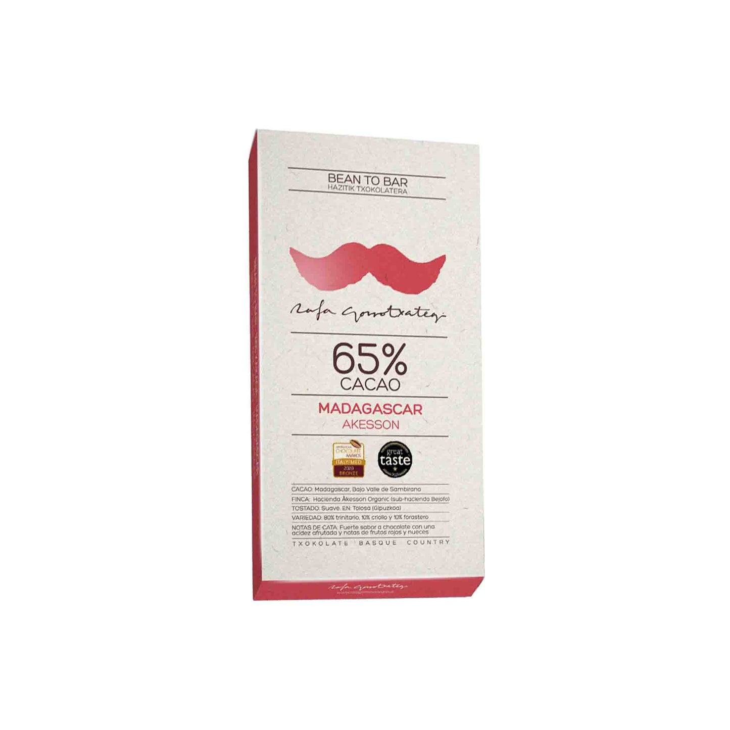 RAFA GORROTXATEGI MADAGASCAR AKESSON 65% DARK CHOCOLATE 70g