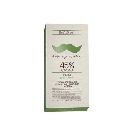 RAFA GORROTXATEGI PERU SAN MARTIN 45% CACAO VEGAN CHOCOLATE WITH ALMOND AND CHERRY 100g